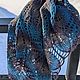 Чистошерстяная шаль, расцветка "Крыло дракона". Шали. IRINA GRUDKINA Handmade Knitwear. Ярмарка Мастеров.  Фото №12