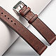 Burgundy Genuine leather strap. Watch Straps. Asketica. Online shopping on My Livemaster.  Фото №2