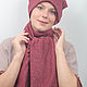 Set hat scarf or Snood Burgundy with lurex. Headwear Sets. Yana Levashova Fashion. My Livemaster. Фото №6