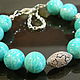 Bracelet earrings 'Amazon' with Amazonite, natural stone. Earrings. Handwork of jewelry.. My Livemaster. Фото №4