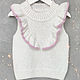 Жилет пушистый с рюшами для девочки, р. 98. Жилет. VA kids knitwear. Ярмарка Мастеров.  Фото №6
