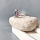 Ring with purple amethyst stone natural. Rings. LovelyStones. My Livemaster. Фото №4