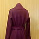 A light coat of loden clothes cardigan - Beet. Coats. AVS -dressshop. My Livemaster. Фото №6