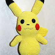 Субкультуры handmade. Livemaster - original item Knitted Pikachu. Pokemon-mouse. Anime series 
