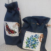 Эко-сумка, бордо, с разными принтами