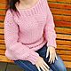 Order Jumper oversize Alpaca. LANAS. Livemaster. . Jumpers Фото №3