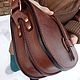 Handbag women's shoulder. Crossbody bag. Marik Leather Craft. Online shopping on My Livemaster.  Фото №2