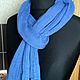 Blue wool scarf. Scarves. Initasworks (Inita). Online shopping on My Livemaster.  Фото №2