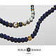 Order Long Blue Beads with Brush Charm with Lapis Lazuli. Mala by Jemma. Livemaster. . Beads2 Фото №3