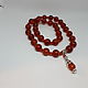 Rosary made of carnelian, agate and tinted quartz, Rosary, St. Petersburg,  Фото №1