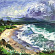 Картина морской берег, отпуск, океан, волны, Картины, Тюмень,  Фото №1