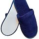 Terry slippers blue 5 pairs closed cape. Slippers. Bedding,bed linen,bathrobes. Online shopping on My Livemaster.  Фото №2