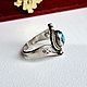 Винтаж:  Кольцо Бирюза Серебро 925 Винтаж. Кольца винтажные. Lovevintage. Ярмарка Мастеров.  Фото №4