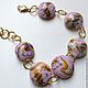 Браслет "Карамельное утро" lampwork. Браслет из бусин. Оксана Кислова. Ярмарка Мастеров.  Фото №4