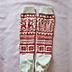 Order Knitted knee socks, Socks with reindeer, A practical gift for a girl. Nadezhda Perepelitsa. Livemaster. . Knee Фото №3