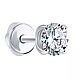 Серьги-пусеты с бриллиантами 1,02 ct. Серьги-пусеты. Дмитрий Луцко ювелир (luckojewelry). Интернет-магазин Ярмарка Мастеров.  Фото №2