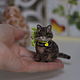 Полосатый котенок. Войлочная игрушка, Войлочная игрушка, Правдинск,  Фото №1
