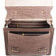 Leather briefcase 'French' brown. Brief case. Russian leather Guild. Online shopping on My Livemaster.  Фото №2