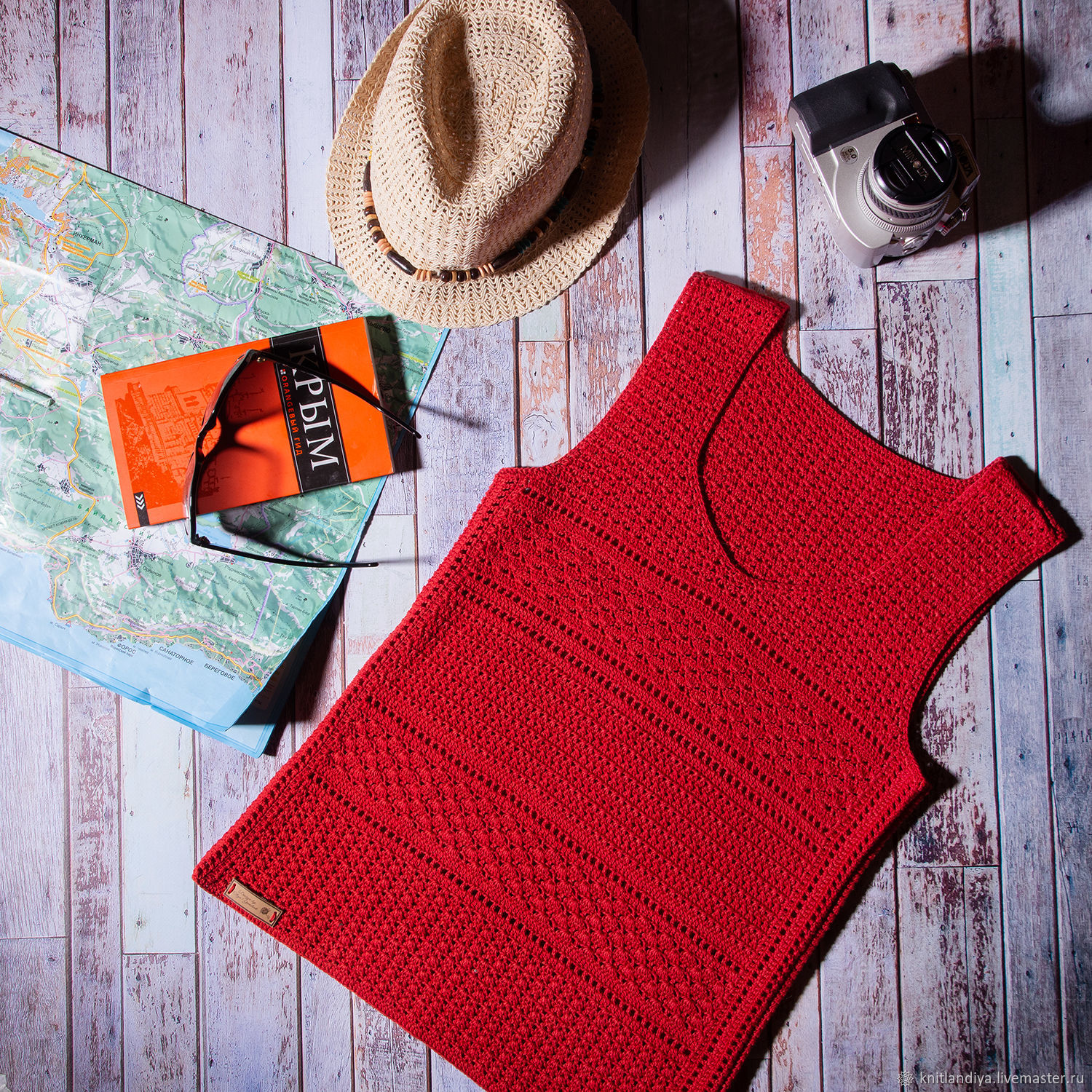 Red Knitted Top