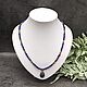 Necklace with pendant natural lapis lazuli stone. Necklace. naturalkavni. My Livemaster. Фото №5