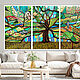 The tree of life. Large interior green painting abstraction. Pictures. House of the Sun (irina-bast). Online shopping on My Livemaster.  Фото №2