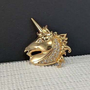 Винтаж ручной работы. Ярмарка Мастеров - ручная работа Винтаж: Swarovski. Винтажная брошь единорог, оригинал. Handmade.
