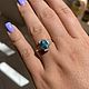 Кольцо с голубым цирконом из Камбоджи. Кольца. Jewelry and Gems. Ярмарка Мастеров.  Фото №4