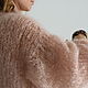 Пудровый кардиган из кид мохера. Кардиганы. The sweetest sweaters. Ярмарка Мастеров.  Фото №6