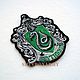Patches on clothing coat of arms Slytherin Chevron patch, Patches, St. Petersburg,  Фото №1