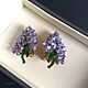 Clips Lilac USA. Vintage earrings. Lesica. Online shopping on My Livemaster.  Фото №2