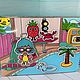 Альбом с игоами на липучках "Тока Бока/Toca Boca Аквапарк". Кукольные домики. Lip-pip-igry-na-lipuchkah. Ярмарка Мастеров.  Фото №6