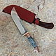 Нож "Пчак" 95х18 стаб.карелка бронза АКБАР, Ножи, Ворсма,  Фото №1