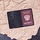 Order Passport cover model 2 black crocco. Blekerman Handmade. Livemaster. . Cover Фото №3