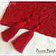 Bacchus knit, a shawl, a handkerchief on the neck Red currant. Shawls. Magic lace. Online shopping on My Livemaster.  Фото №2