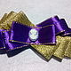 Brooch 'Purple charm'. Brooches. Magic ribbon. Online shopping on My Livemaster.  Фото №2