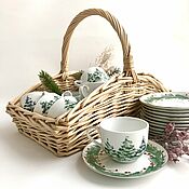 Посуда handmade. Livemaster - original item teacups: Frosty 6 pieces.. Handmade.