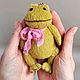 Лягушка Тедди. Тедди Зверята. Медведи в технике тедди (teddykat). Ярмарка Мастеров.  Фото №5