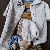 Одежда для кукол: Платье для антикварной куклы ростом около 44 см