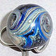Кулон-шар в стиле Пандора Космическая буря. Подвеска. Виктория Гусева lampwork. Ярмарка Мастеров.  Фото №5