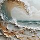 Объемная картина маслом на холсте 3д Морская волна Онлайн Примерка. Картины. Картина маслом на холсте с душой. Ярмарка Мастеров.  Фото №5