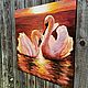 Swans. Pictures. Irene's gallery. Oil paintings.. My Livemaster. Фото №5