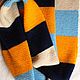 Шарф вязаный unic шерстяной "Мандарин". Шарфы. Вязаный текстиль (knitted textiles). Интернет-магазин Ярмарка Мастеров.  Фото №2