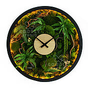Для дома и интерьера handmade. Livemaster - original item Moss clock with smart backlight. Handmade.