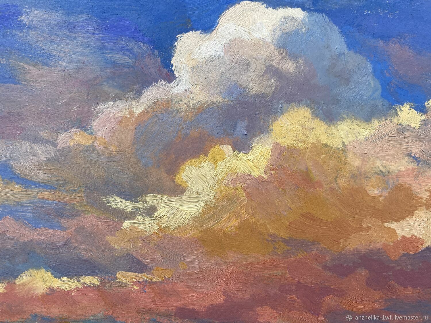 Художественная картина про облака