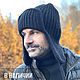 Шапка-ушанка вязаная УМА с подкладкой чёрный. Шапка-ушанка. Семейный бренд вязаной одежды БЛИЗКО. Ярмарка Мастеров.  Фото №15
