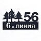 Табличка “Mets” 45см (сталь 2мм), Номер на дверь, Санкт-Петербург,  Фото №1