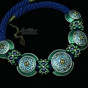 Украшения handmade. Livemaster - original item Necklace Green Blue Mix (540) designer jewelry. Handmade.