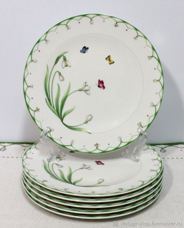 Винтаж: Villeroy & Boch десертные тарелки Colourful Spring купить в ...