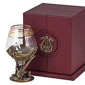 Подарочный набор с бокалом Росгвардия и камнями для виски