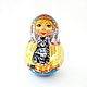 Music Russian doll Nevalyashka, wooden roly-poly with black cat. Dolls1. DonArtStudio. Online shopping on My Livemaster.  Фото №2